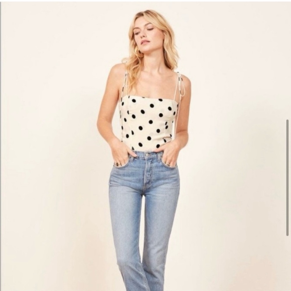 Reformation Lily Top in Comet Size 6